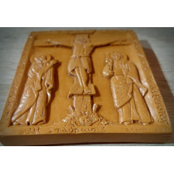 Vosková Ikona Ukřižování Ježíše Krista - Důstojné Vyjádření Oběti