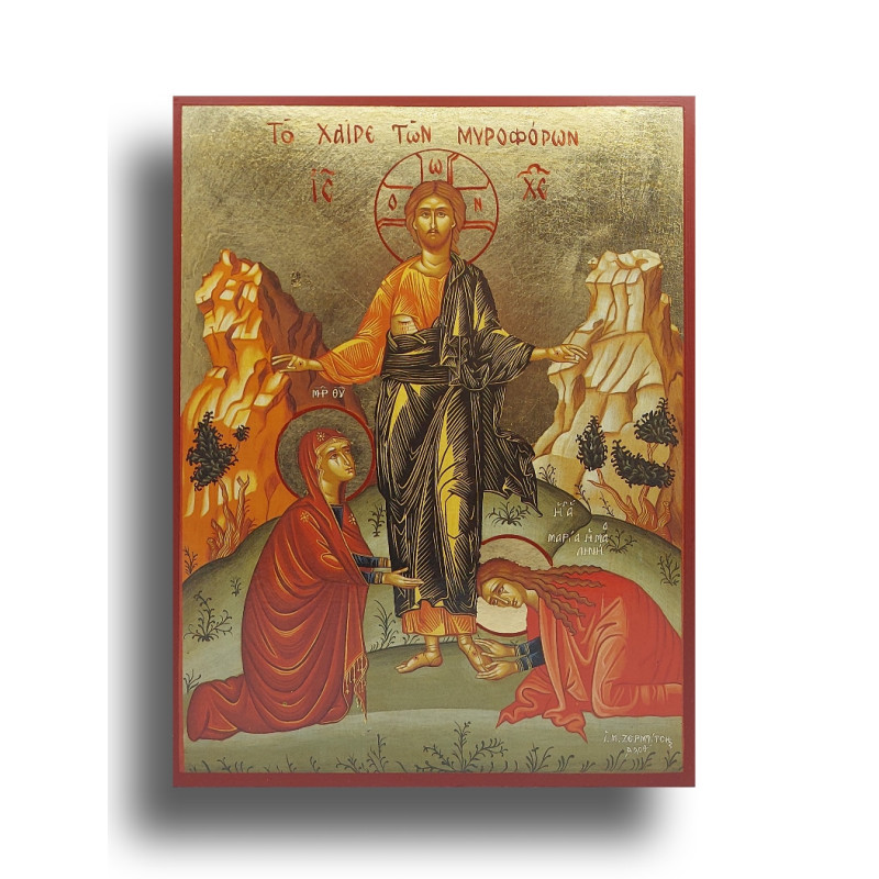 Ikona Setkání Marie a Marty se Vzkříšeným Kristem