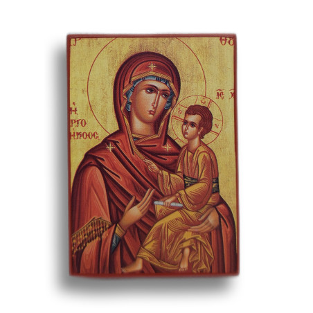 Magnetka s ikonou Panny Marie s Kristem