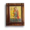 Malá Dřevěná Nalepovací Ikonka se Svatým Kryštofem