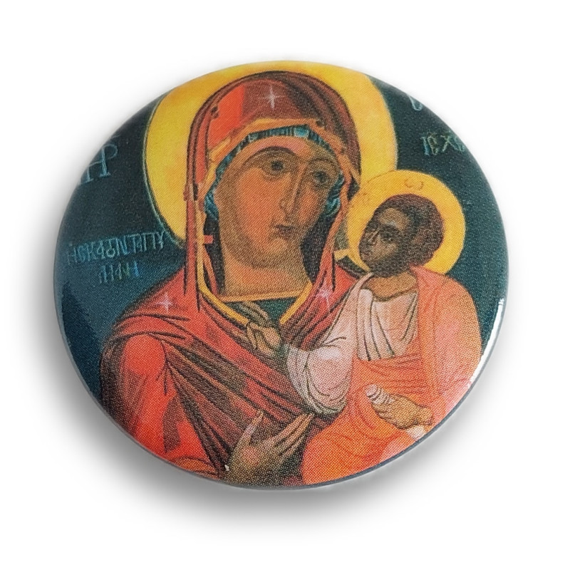 Kopie Kovové Odznáčky s Pannou Marií a Kristem II.