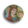 Kovové Odznáčky s Pannou Marií a Kristem