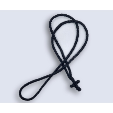 Pravoslavný modlitební lanový náhrdelník s křížem