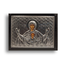 Kovová Ikona Panny Marie Prostornější než nebe
