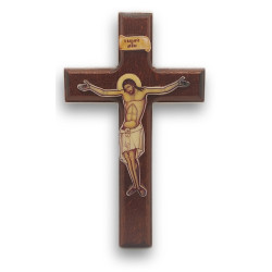 Dřevěný Kříž s Ukřižovaným Kristem: Symbol Víry a Umění