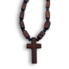 Východní Dřevěný Kříž s Korálky na Krk F