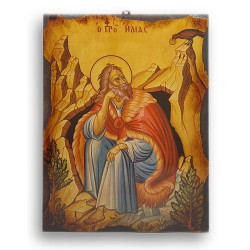 Ikona proroka Elijáše s Havranem