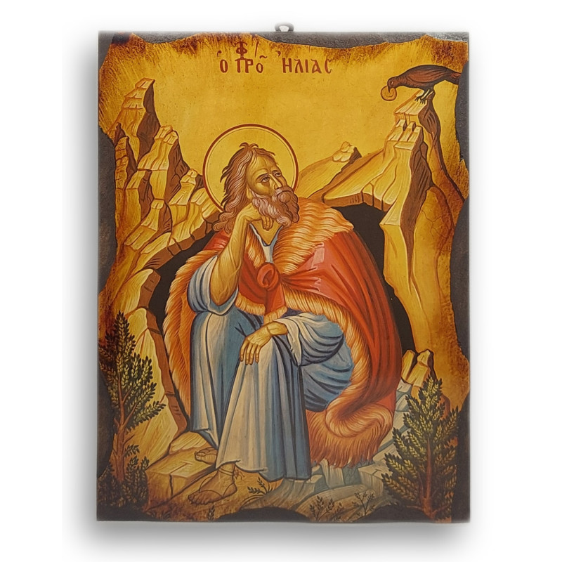 Ikona proroka Elijáše s Havranem