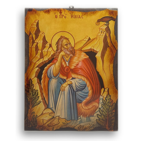 Ikona proroka Elijáše s Havranem