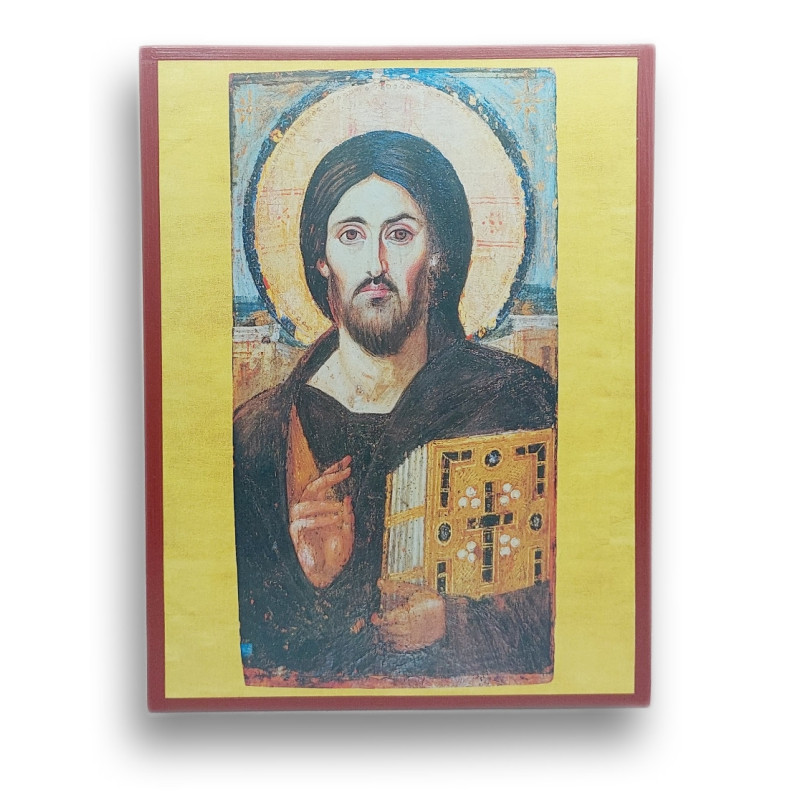 Kristus Vševládce - Enkaustická Ikona