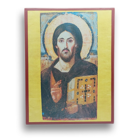 Kristus Vševládce - Enkaustická Ikona