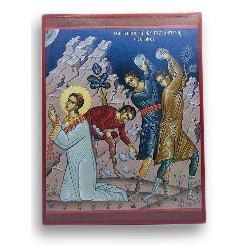 Ikona Ukamenování svatého Štěpána, prvomučedníka