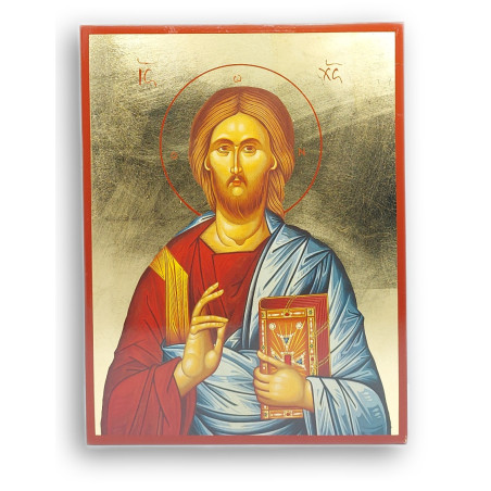 Ikona Krista Požehnání - Athoská Byzantská Kopie