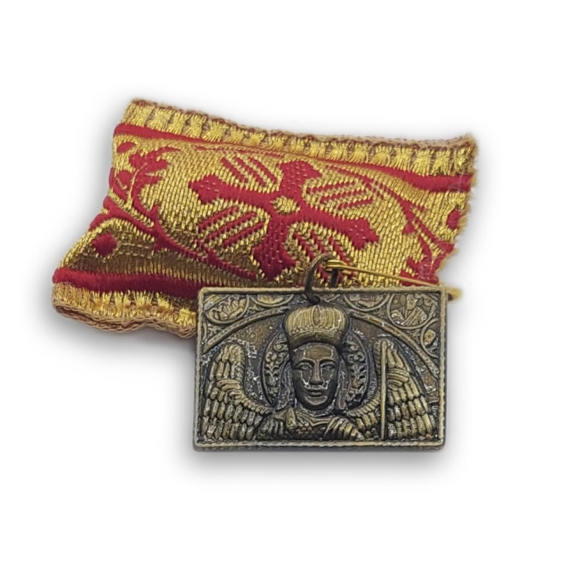 Ochranný přívěsek s kovovou ikonkou archanděla Michaela