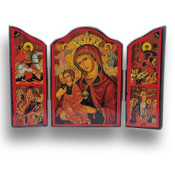 Triptych "Panna Marie s Dítětem" se sv. Jiřím a sv. Demetriem