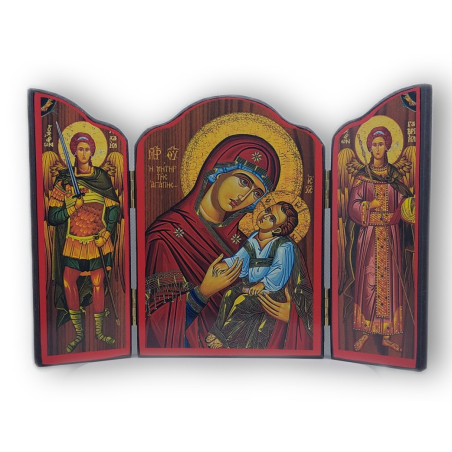 Triptych "Panna Maria s Dítětem" mezi Archanděly Michaelem a Gabrielem