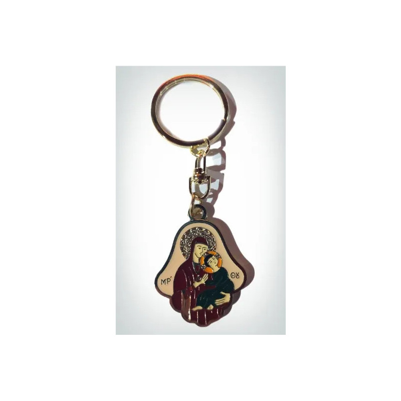 Klíčenka s Pannou Marií a Kristem na Dlani