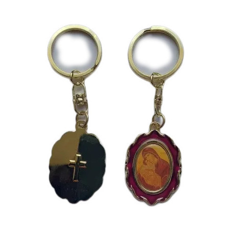 Klíčenka s Pannou Marií a Kristem v Červeném Rámu