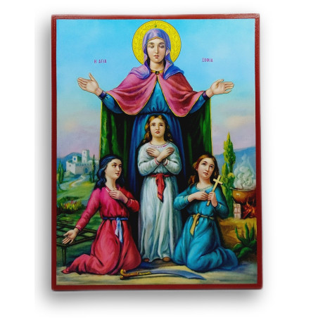 Ikona svaté Sofie s dětmi