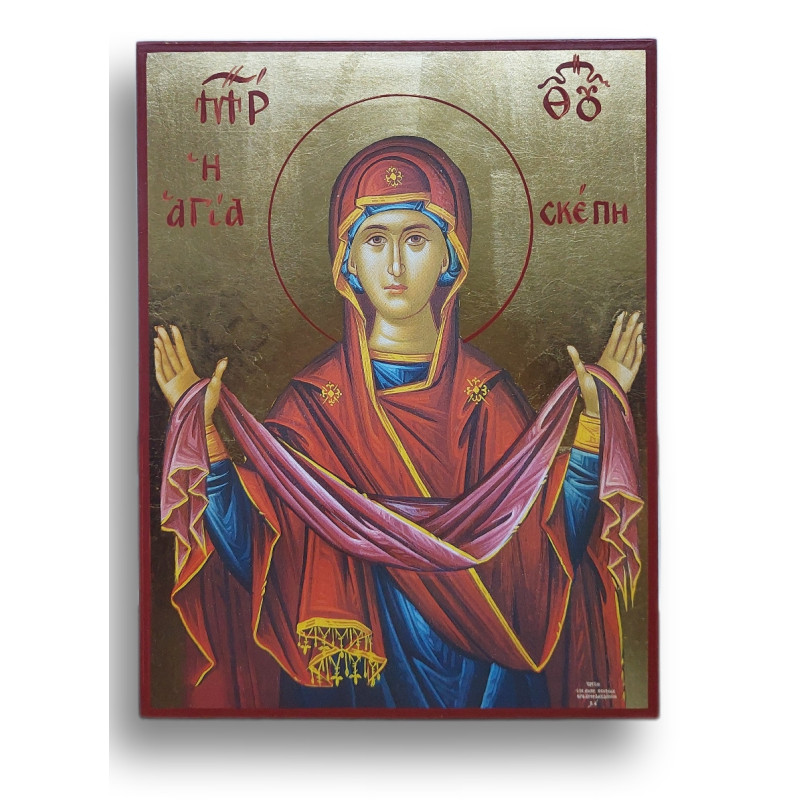 Ikona Přesvaté Bohorodice Svaté Ochrany (Agia Skepi)