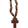 Východní Dřevěný Kříž s Korálky na Krk E