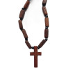 Východní Dřevěný Kříž s Korálky na Krk G
