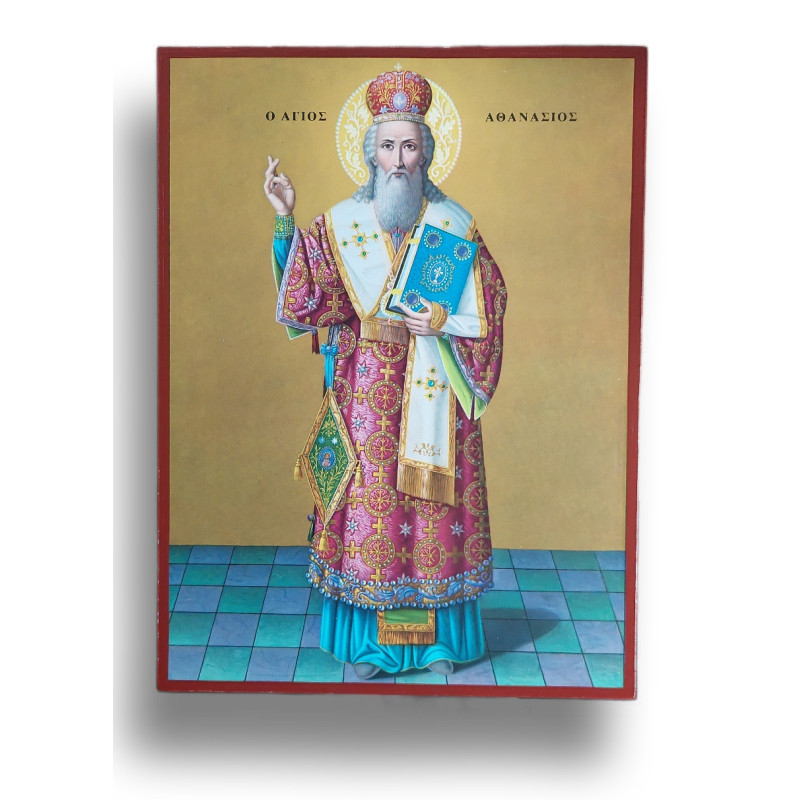 Ikona Svatého Athanasia - klasický styl