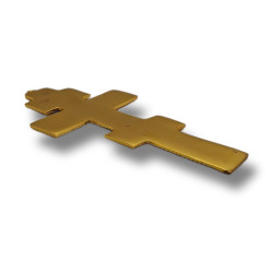 Ruský kříž na žehnání jednoduchý větší - zlatý