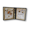 Ikonový diptych s Pannou Marií  a Zvěstováním Panny Marie (12 x 7 cm)