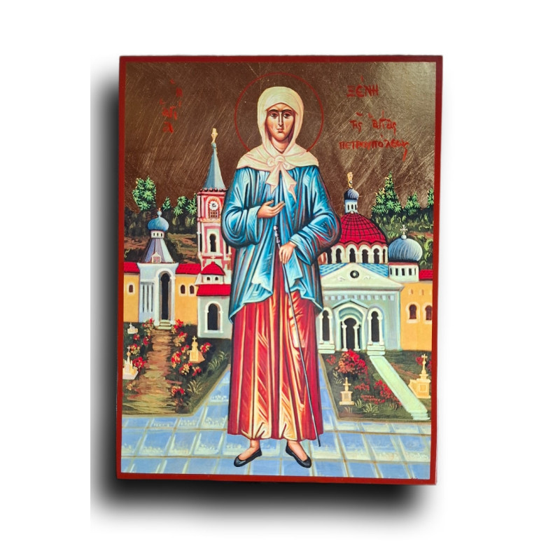 Ikona svaté Xénie Petrohradské – tichá průvodkyně zázraků a naděje