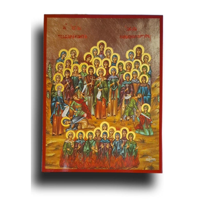 Ikona svatých čtyřiceti panen-mučednic – vítězství čistoty a víry