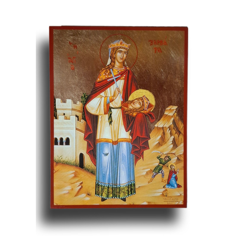 Ikona svaté Barbory – víra silnější než meč
