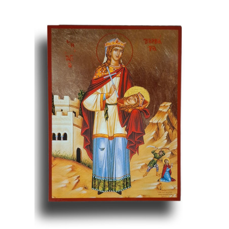 Ikona svaté Barbory – víra silnější než meč