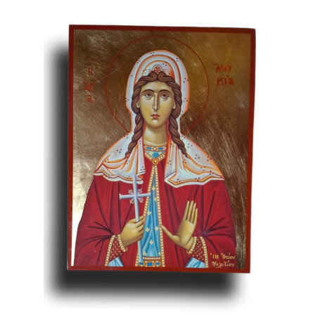 Ikona svaté Lucie – světlo, které neuhasne