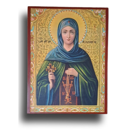 Ikona svaté Filotei Athénské – láska silnější než strach