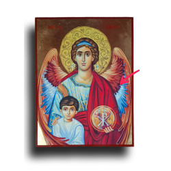 Ikona svatého archanděla Michaela – s drobným poškozením