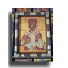 Kristus Velekněz se scénami ze života – byzantská ikona