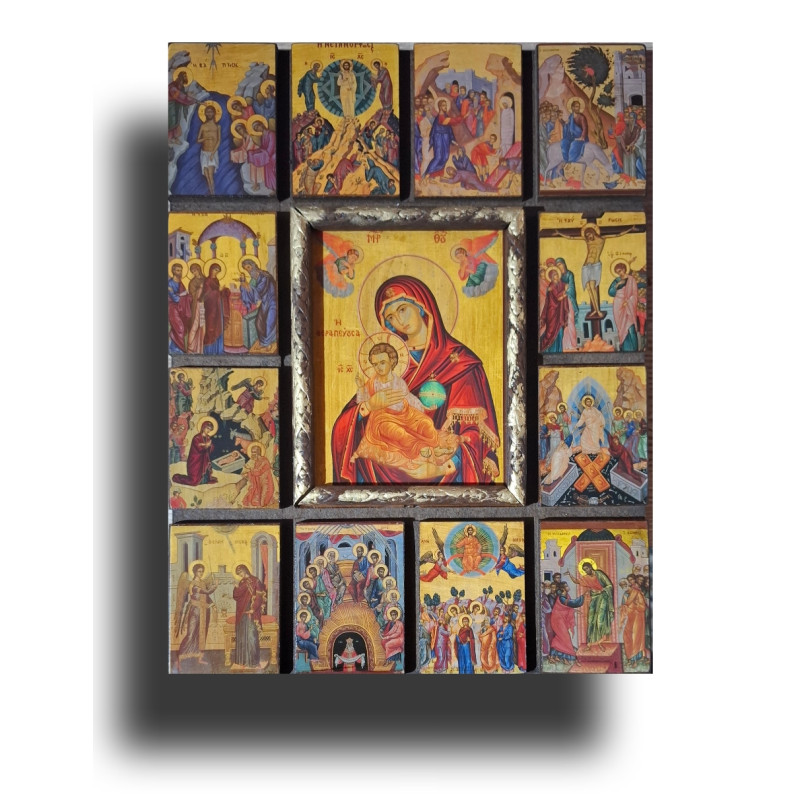 Ikona Panny Marie s Dvanácti Scénami ze Života Krista