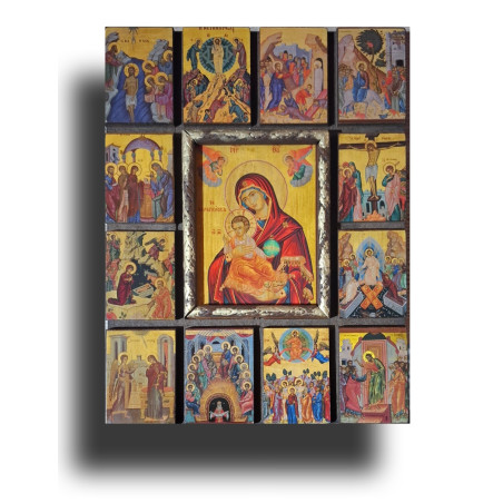 Ikona Panny Marie s Dvanácti Scénami ze Života Krista