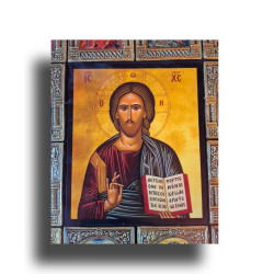 Ikona Krista Velekněze se scénami ze života Spasitele