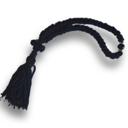 Čotky – 50 uzlů, 21 cm, bavlněná příze – Ručně pletený modlitební provaz