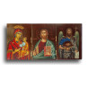 Byzantský triptych – Kristus Pantokrator, Bohorodice a sv. Jan Křtitel