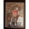 Kovová ikona sv. Mikuláše Divotvůrce