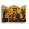 Triptych „Zvěstování naděje“ – Theotokos s Dítětem mezi archanděly Michaelem a Gabrielem