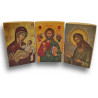 Vyřezávaný Triptych "Kristus Vševládce" s sv. Janem Křtitelem a Pannou Marií