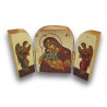 „Jemnost, která trvá“ – Vyřezávaný dřevěný triptych s Pannou Marií Glykofilousa