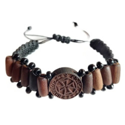 Dřevěný Křesťanský Náramek "Spasíš a Ochráníš"