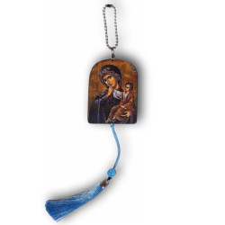 Přívěsek do auta s ikonou Panny Marie a Ježíška