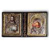 Ikonový diptych s Kristem a Bohorodičkou – požehnání z Řecka