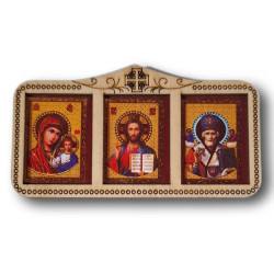 Dřevěná nalepovací ikonka (10 × 5,5 cm)